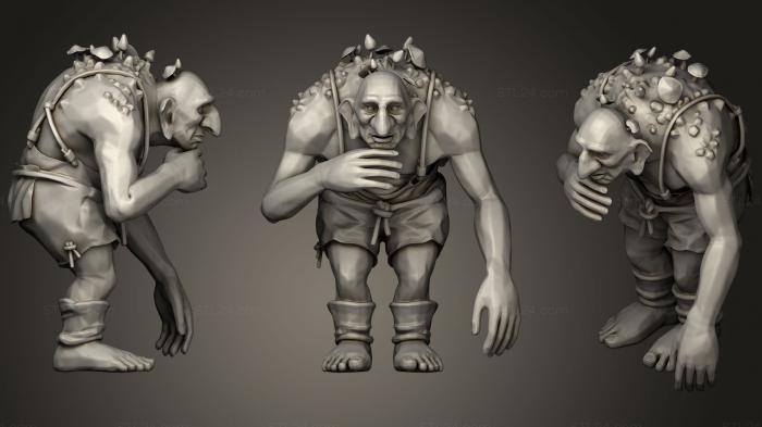 Figurines heroes, monsters and demons (Nice Troll, STKM_1041) 3D models for cnc
